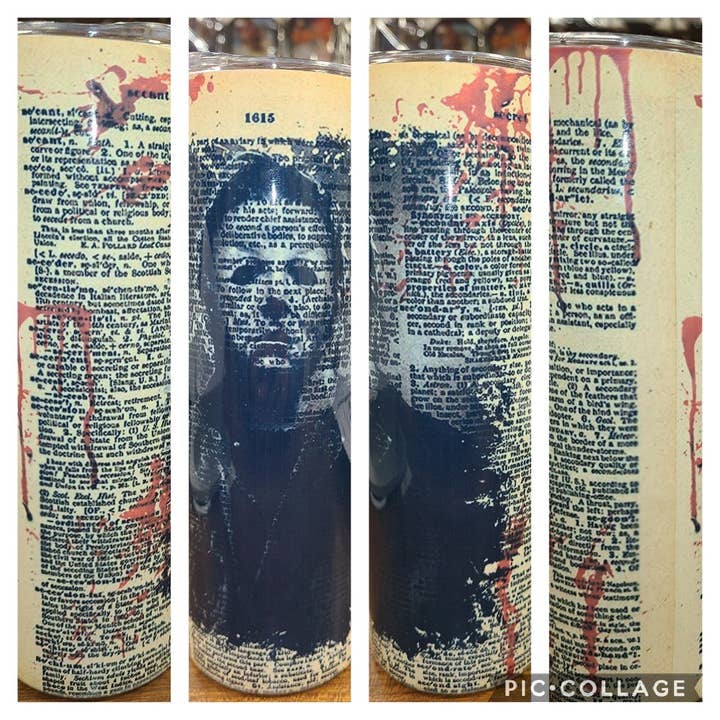 Michael Meyer's 20oz Sublimation Skinny Tumbler for wholesale by Unique Custom Tumblers by Ashley