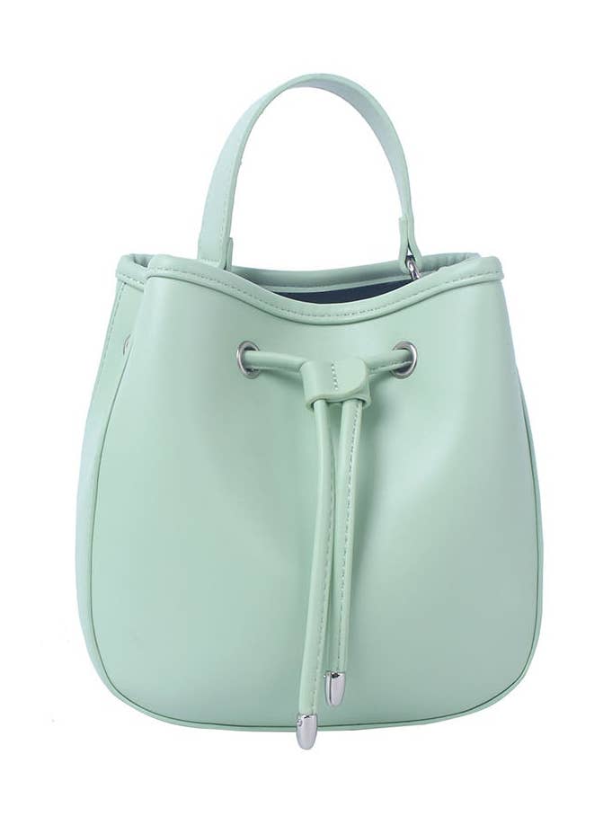 Mini-bolsa Calin com fecho de cordão e alça superior por atacado de HR CORP