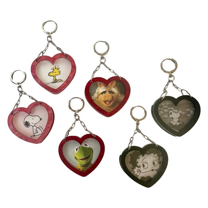 Heart Picture Frame Earrings for wholesale by Foolish Fetish