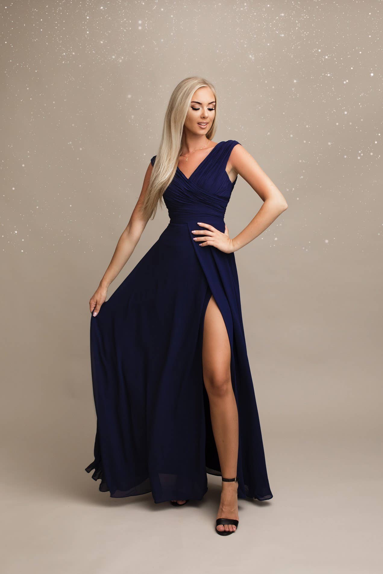 Eva & Lola - Epsilonn - Wholesale Gown - Women's - Thigh Split Bridesmaid Dress - R13905