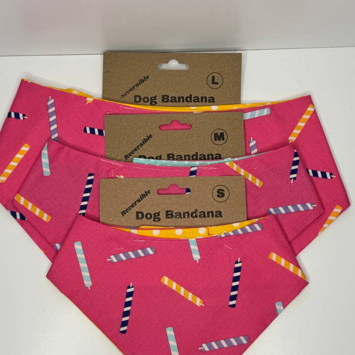 Candles Bandana for wholesale by Pup Party Hats