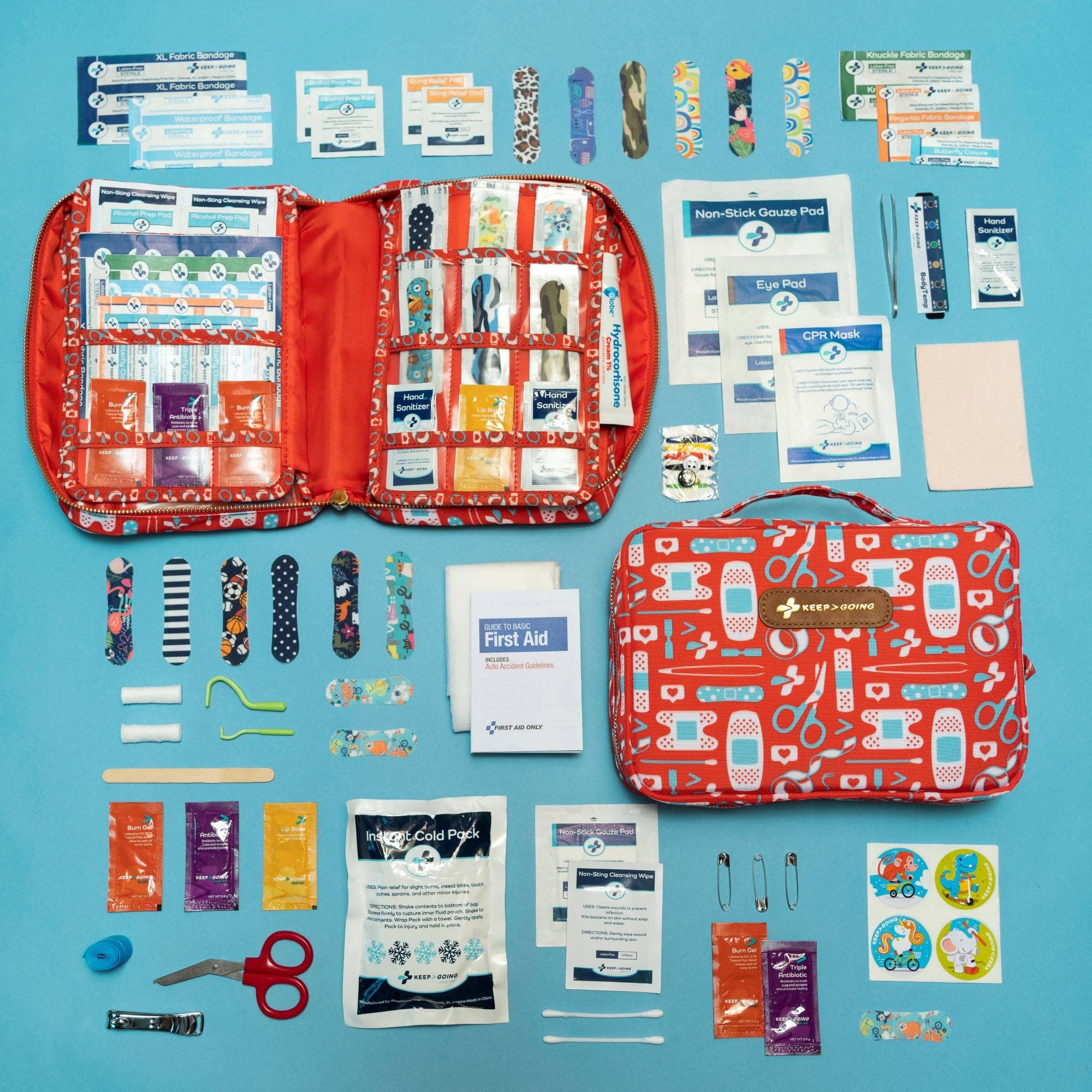 KEEP>GOING First Aid - Vente Trousse de premiers secours - SuperKit de premiers secours (270 pièces)1