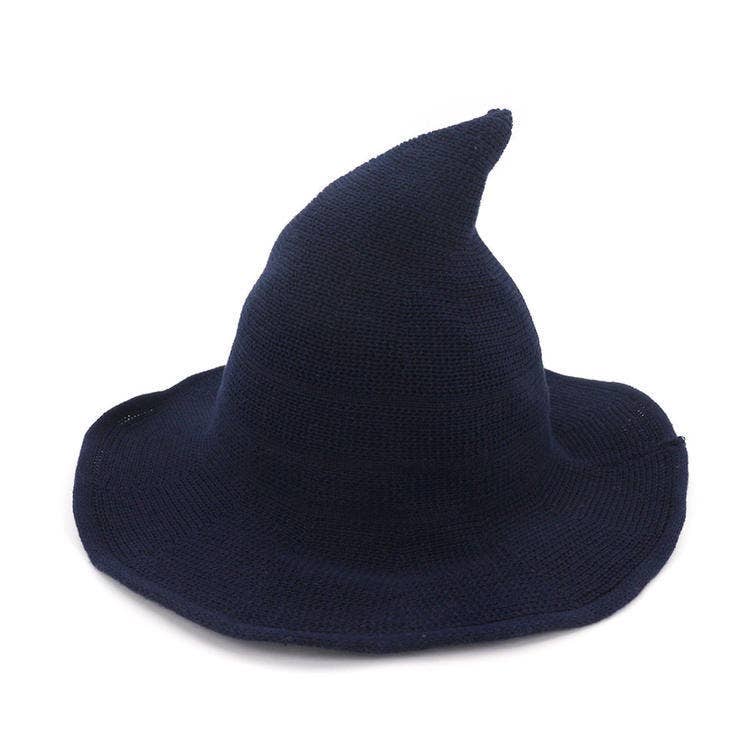ACCITY - Wholesale Cloche Hat - Women's - Halloween Pointed Witch Hat, Knit & Foldable_CWAH061723