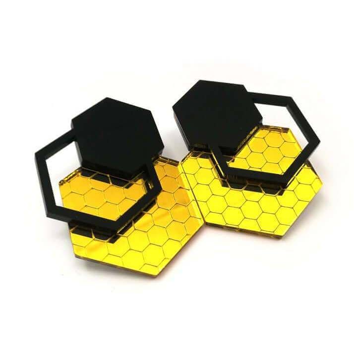 Honey Bee | Earrings for wholesale by Funk Da Queen
