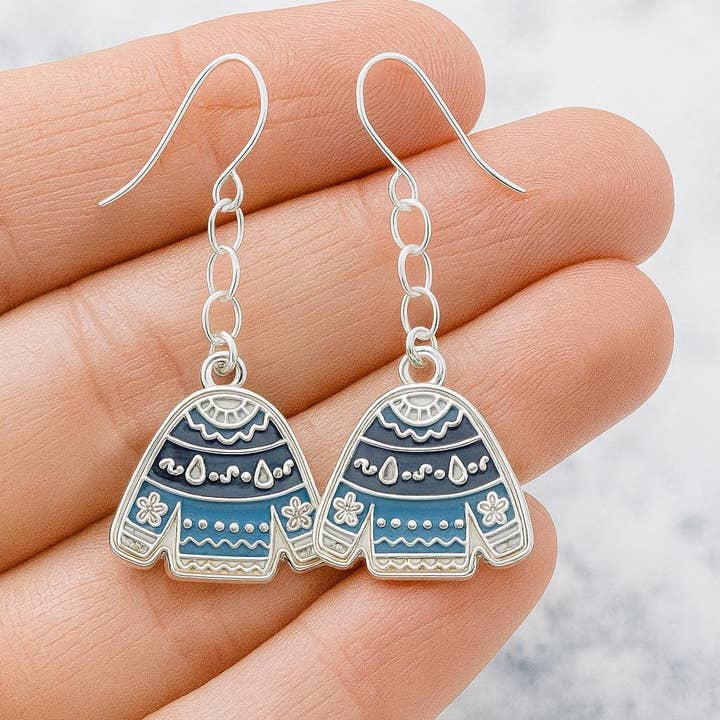Bad Apple Designs - Wholesale Dangle earrings - Ugly Christmas Sweater Earrings | Funny Holiday Jewelry3
