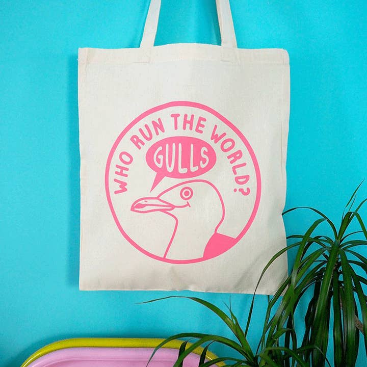 Who Run The World Gulls Tote Bag for wholesale by hello DODO