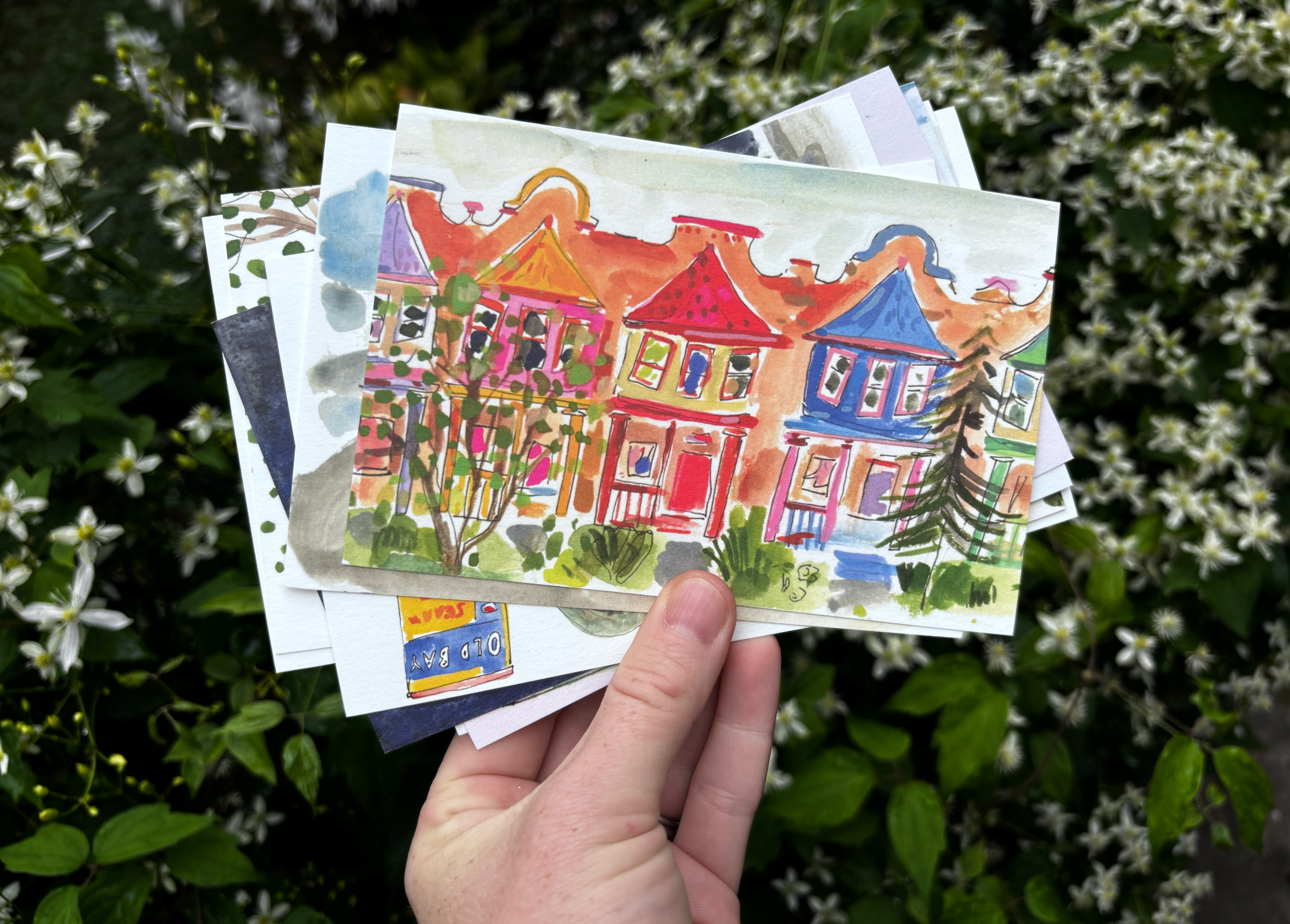 ELIZABETH GRAEBER art + illustration - Wholesale Postcard Set - Baltimore postcard pack2