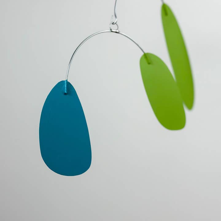 Kelly Design Mobiles - Vente Mobiles - Mobile | Mobile suspendu | Mobile ovale | Bleu sarcelle, vert et orange2