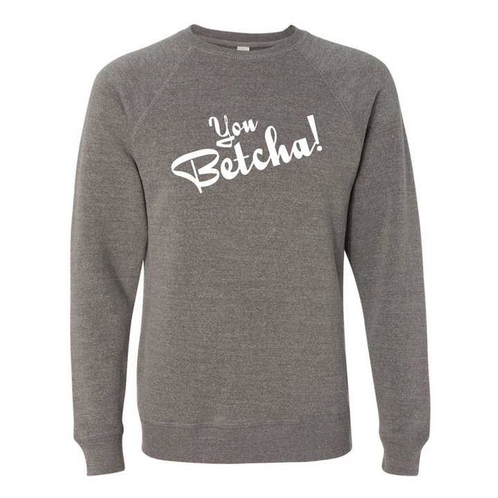 You Betcha North Dakota sweatshirt met ronde hals voor wholesale door Wheatheadz