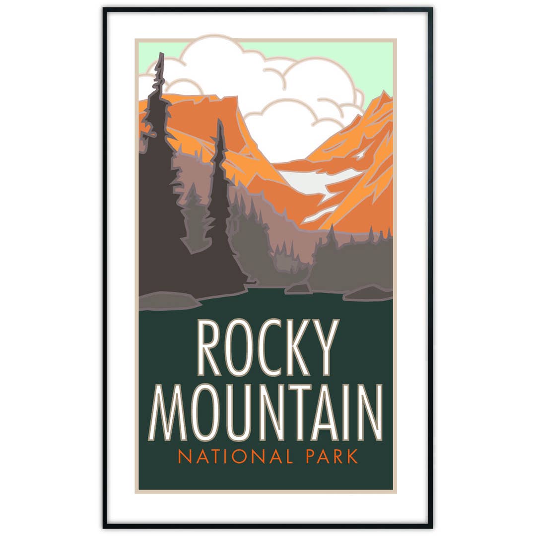 Travel Posters by M&W Design Co. - Wholesale Poster - Rocky Mountain National Park 1, Colorado - Posters1