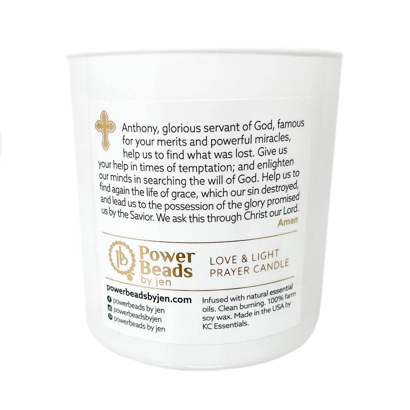 PowerBeads by jen - Venta al por mayor Velas en tarros - Vela de oración Love & Light — San Antonio2