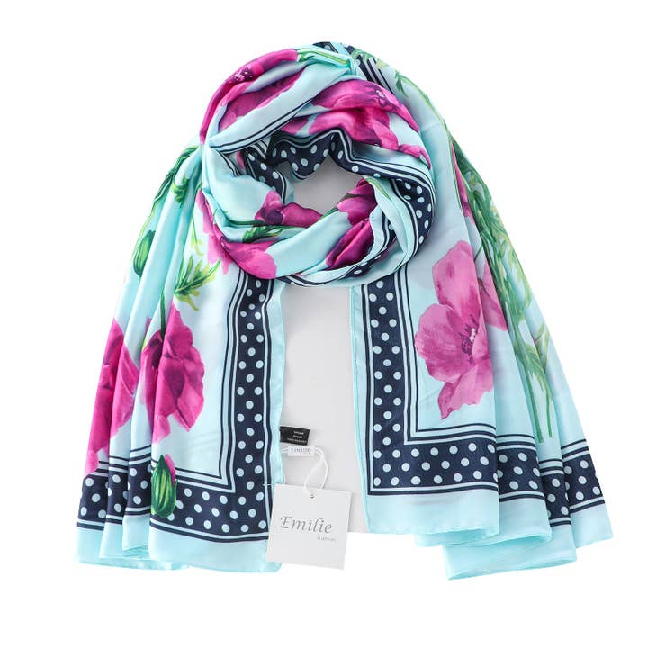 Seidenschal mit seidigem Griff für den Großhandel von Emilie collection