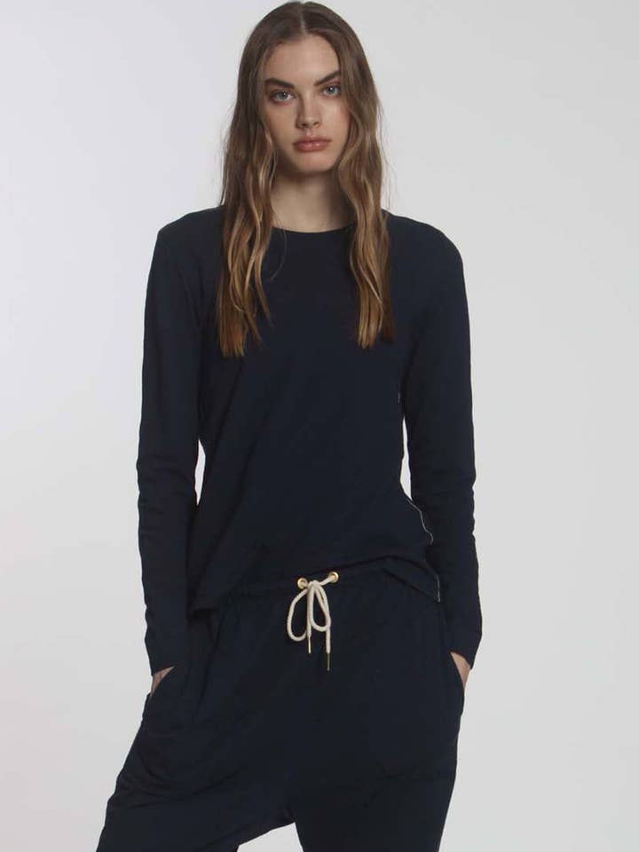 Norma Jean Tee - Navy for wholesale by Label + Thread