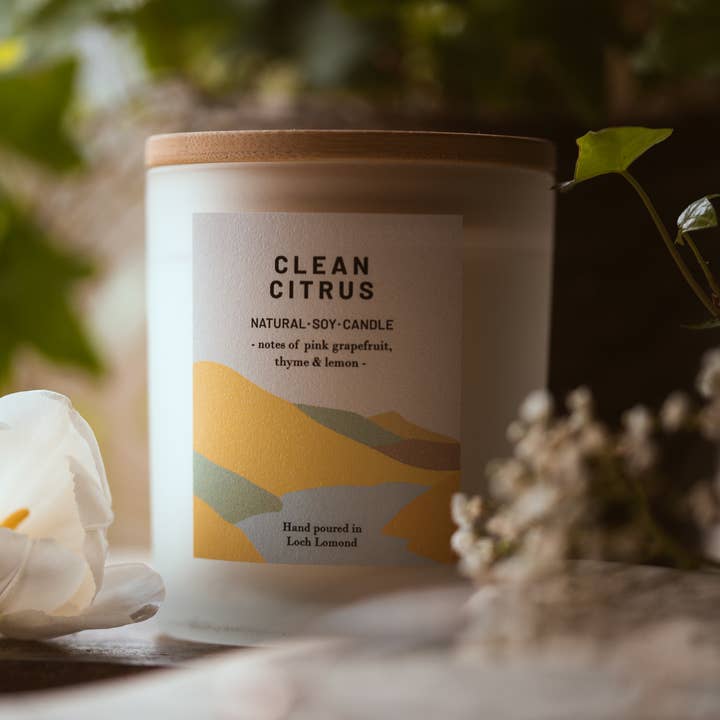 Ocoee House - Wholesale Jar/Filled Candle - Clean Citrus, Organic & Vegan Scented Candle | Ocoee House