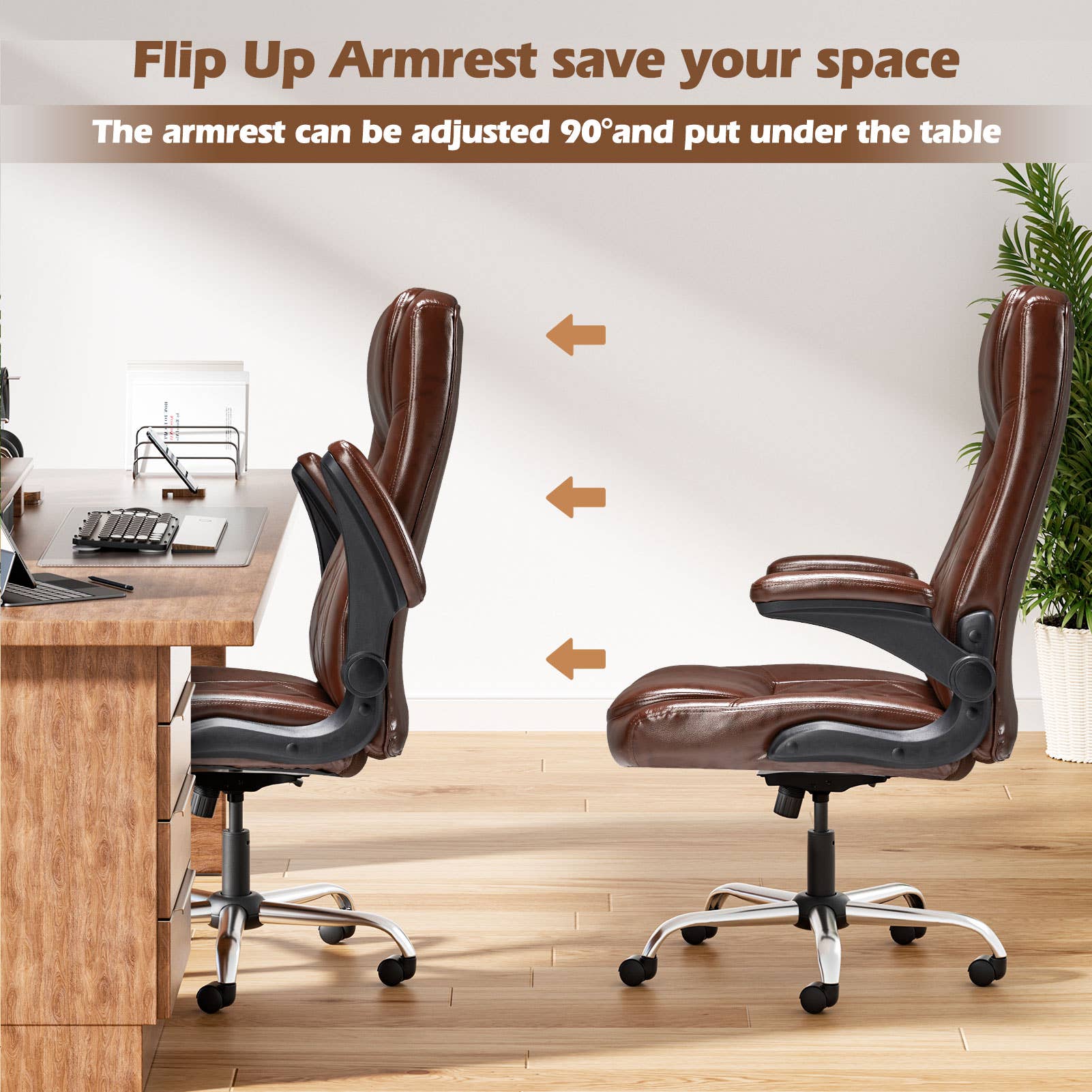 VIVZONE - Wholesale Chair - Ergonomic Executive Chair With Flip-up Armrests10