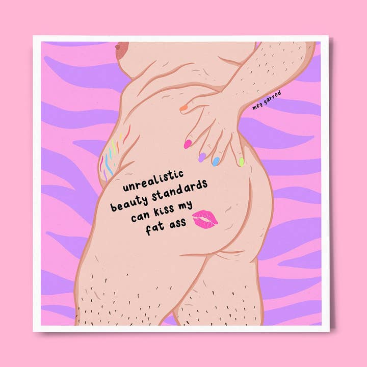 Fuck Beauty Standards Imprimir para venta al por mayor de Meg Garrod Art