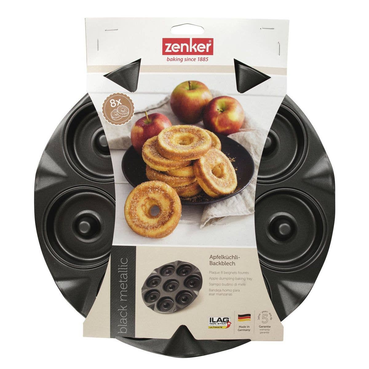 Zenker - Wholesale Cake Pan - Zenker Black Metallic 8 Oven Donuts Mould5