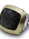 Bague Palacial Villa Jovis Onyx Noir pour la vente par Sikara & Co.