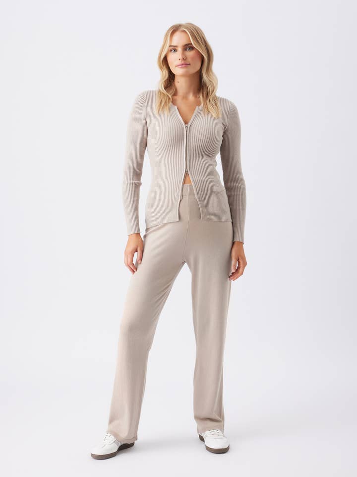 Romee Zip Through Knit for wholesale by Ripe Maternity