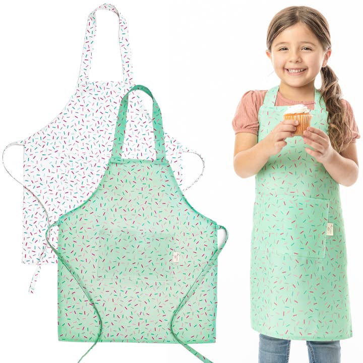 Tovla Jr - Wholesale Apron - Kids - Tovla Jr. Apron Gift Set for Kids- Sprinkle Pattern