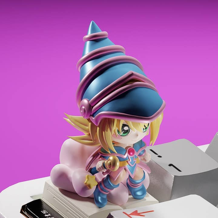 Toon Dark Magician Girl Yu-Gi-Oh! PVC Keycap for wholesale by Forge Panda