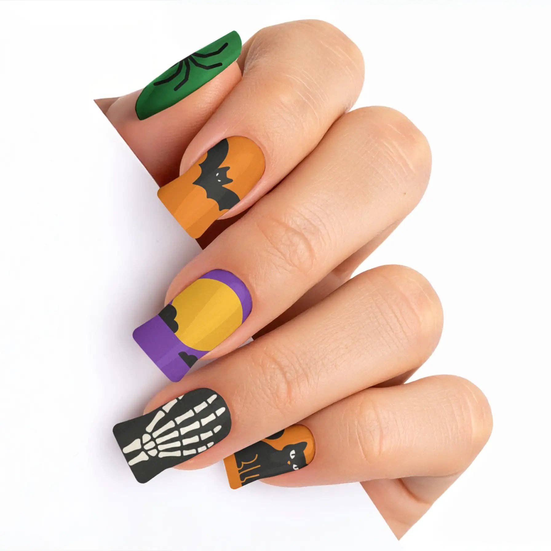 FYNE BODY - Wholesale Press-on/fake nails - Eclipse Enchantment Black Halloween Press-On Nails28