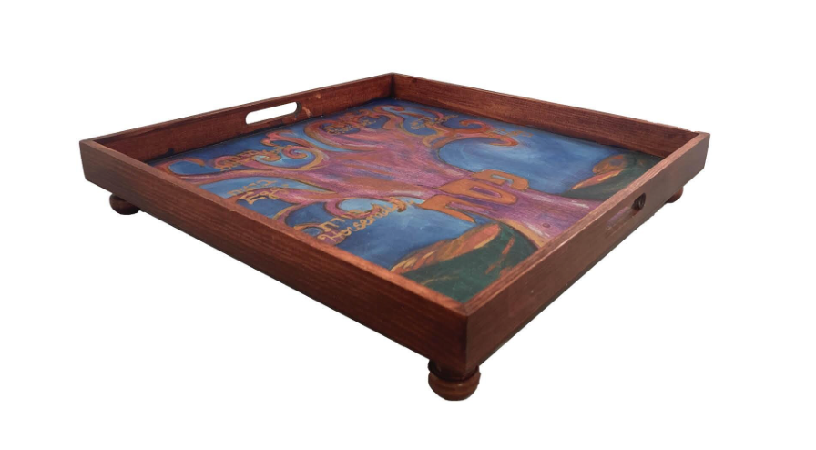 Eclectic Judaica - Wholesale Decorative Plate/Dish/Bowl - Tree of Life Hand Painted Passover Seder Plate3