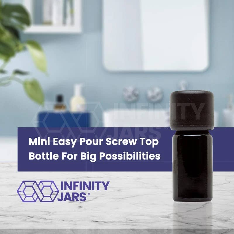 Infinity Jars - Wholesale Travel container - 5 ml Easy Pour Screw top Bottle3