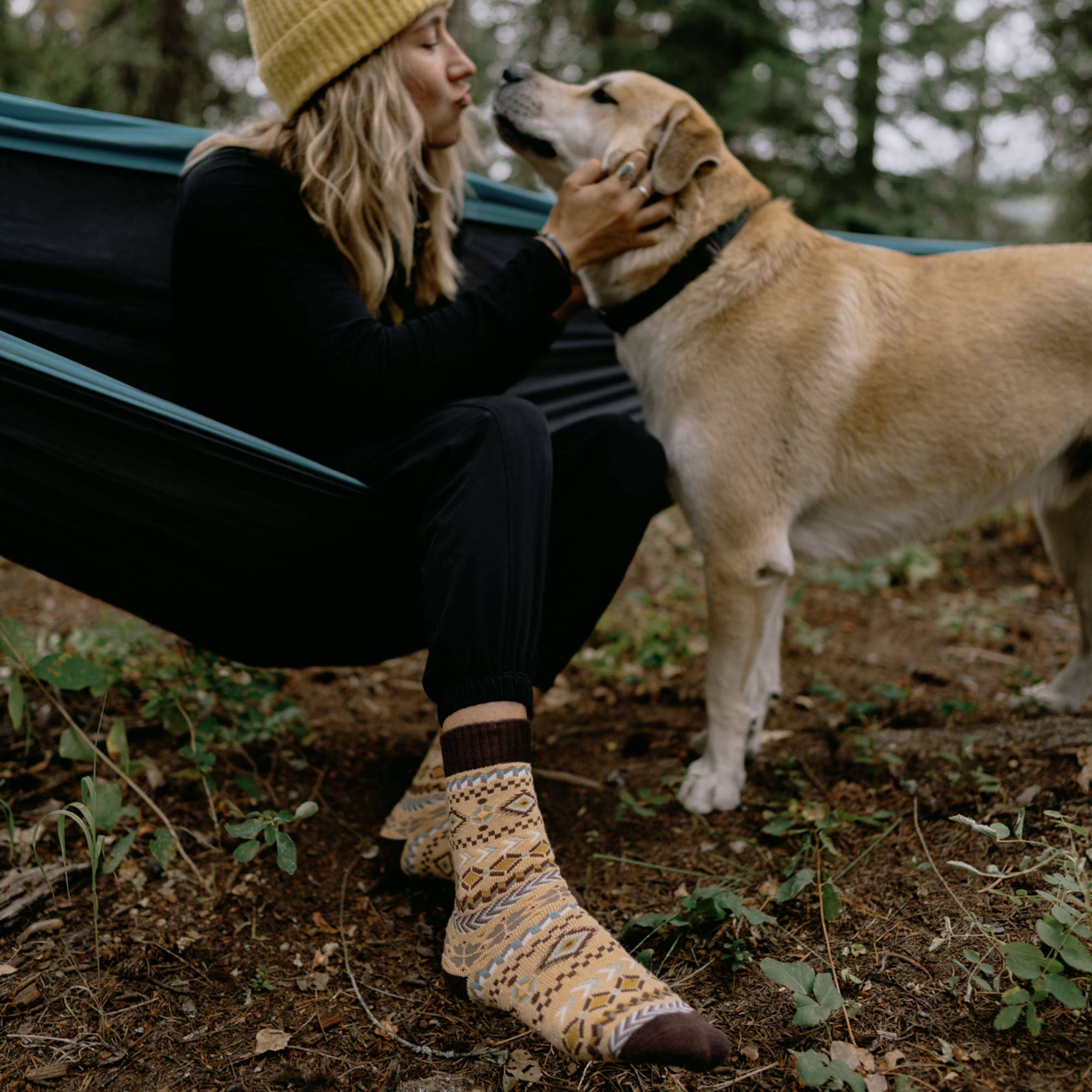 Polar Star - Vente Chaussettes – femme - Chaussettes Tribes | Chaussettes chaudes | Chaussettes brunes | Chaussettes Woodland1