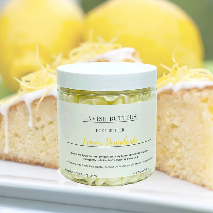 Lemon Poundcake Whipped Body Butter for wholesale by Lavish Butters