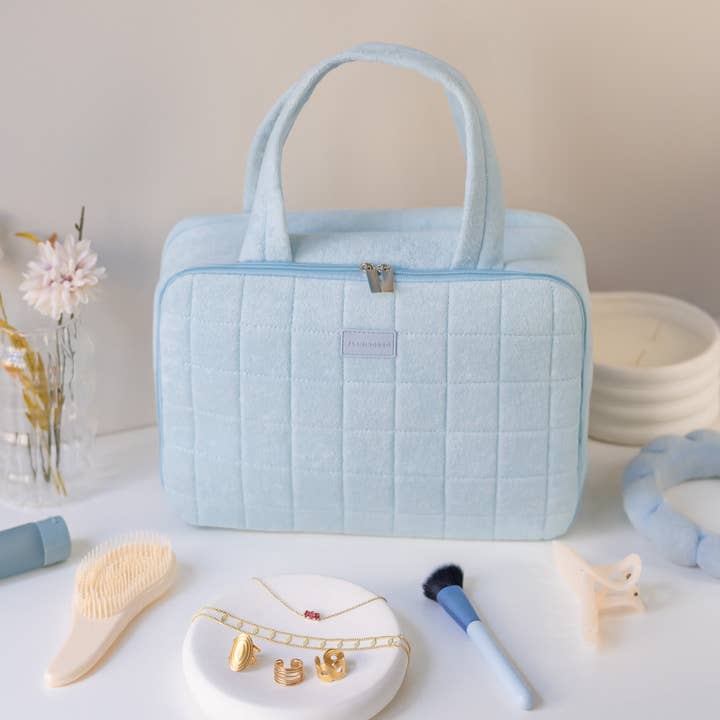 Flamingueo – wholesale Toiletry bag – Unisex – Blue toiletry bag TOWEL with hanger