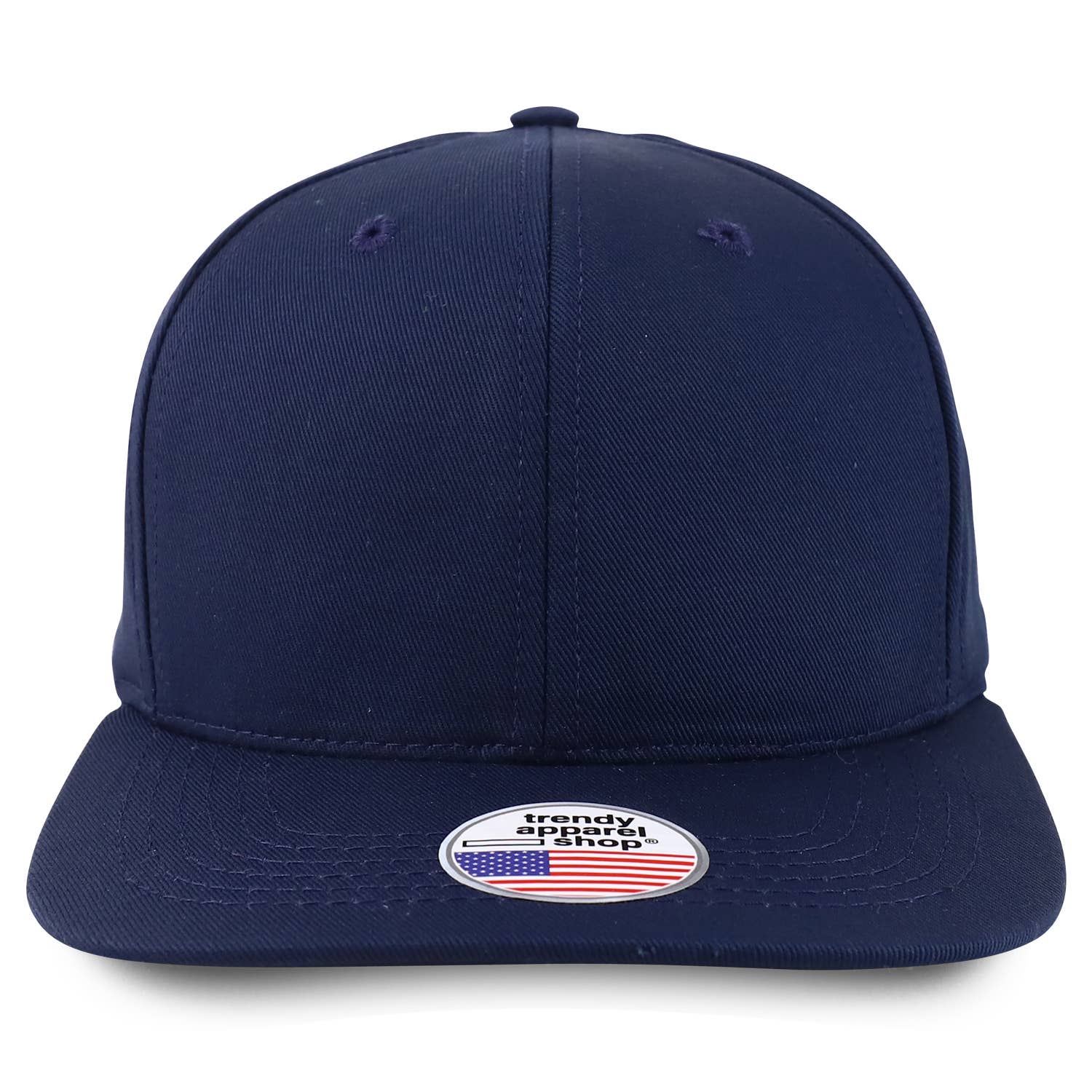 Trendy Apparel Shop - Wholesale Flat Brim Cap - Unisex - Made in USA Structured 6 Panel Flat bill Snap back Cap13