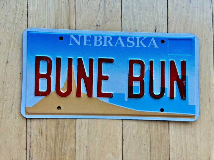 Targa personalizzata del Nebraska 2001 per la vendita all'ingrosso da parte di RusticPlates