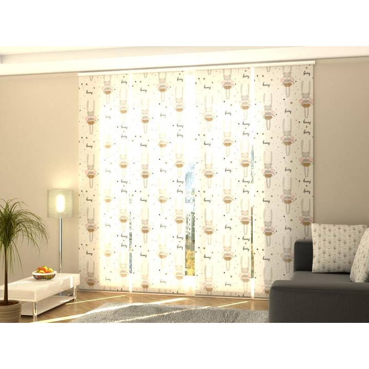 Juego de 4 cortinas con forma de conejo de hadas para venta al por mayor de IlyDecor