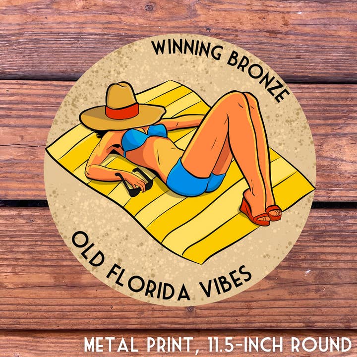 Winning Bronze Metal Print for wholesale by Old Florida Vibes