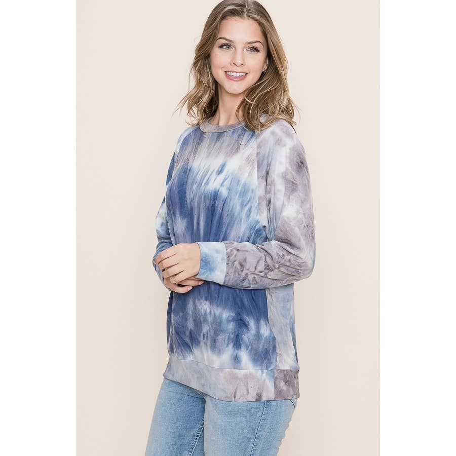Reborn J - Wholesale Sweatshirt - Women's - TIEDYE LONG SLEEVE TOP10