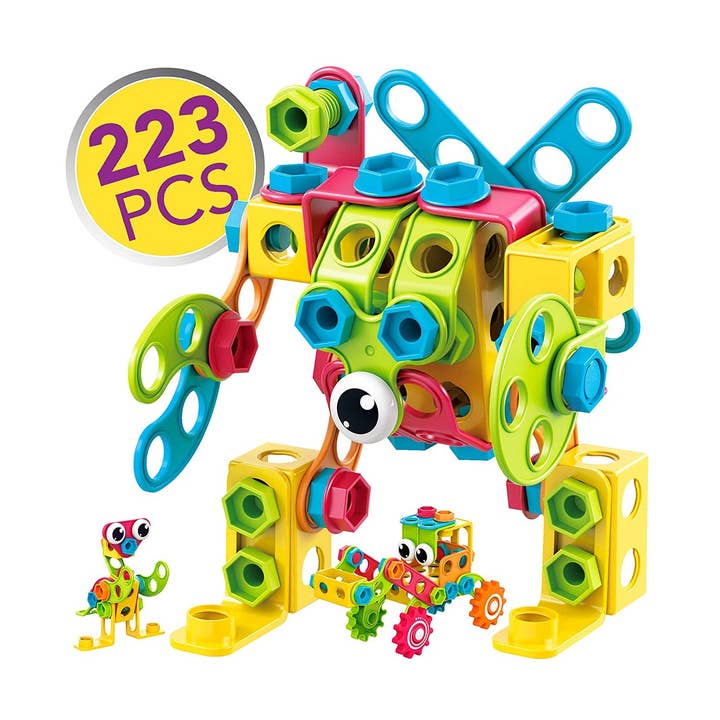 Contixo ST3 Mega Mechanic 3D Building Block Set - 223 PCS for wholesale by Contixo