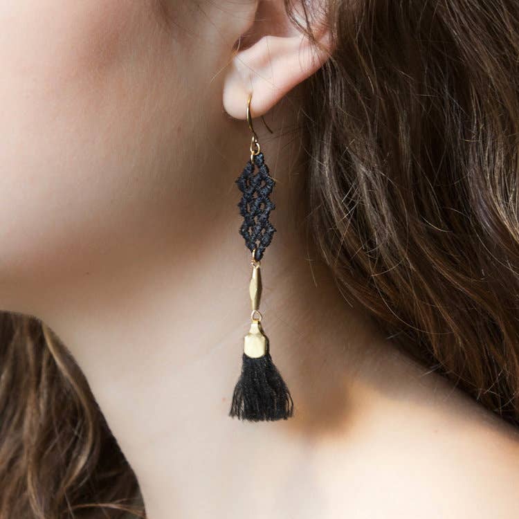 This Ilk - Wholesale Tassel Earrings - Crisscross Earrings1