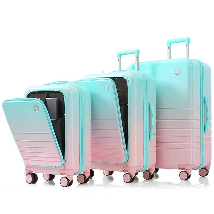 VTNG50 - Wholesale Luggage - Luggage Set of 3, 20, 24, 28inch with USB Port40