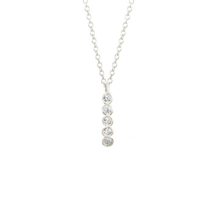 Long Seed Pod Solitaire Necklace for wholesale by Catherine Weitzman