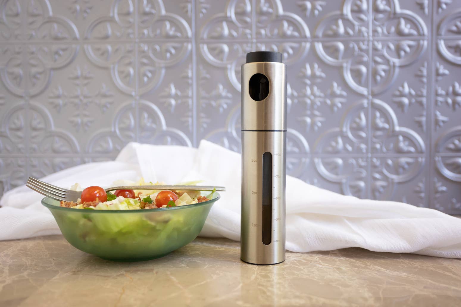 Fox Run Brands - Wholesale Dispenser voor olie/azijn - Fox Run olijfoliesproeifles met venster, 3-ounce3