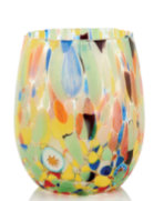 Alice Sturzinger LLC - Wholesale Drinking Glass/Cup - Venezia Murano Glass Cup- Assorted Color Opt12