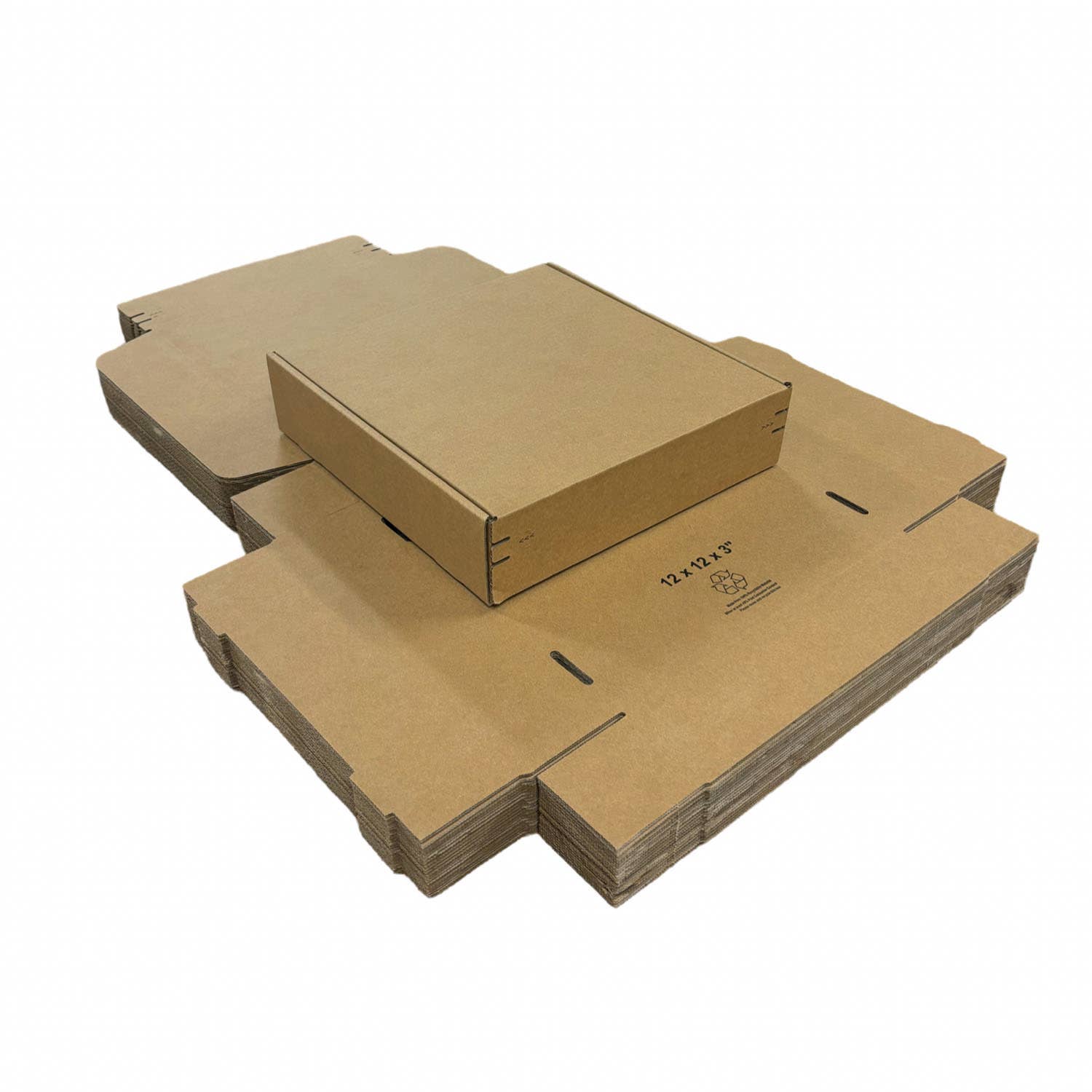 Kis Paper - Wholesale Envelopes - 40pcs 12"x12"x3" Kraft Corrugated Paper Mailer Boxes4