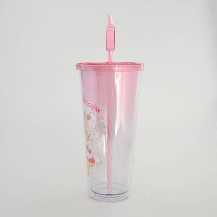 Silver Buffalo - Wholesale Drinking Glass/Cup - Strawberry Shortcake Sweet Dreams 24oz Cold Cup w/ Lid