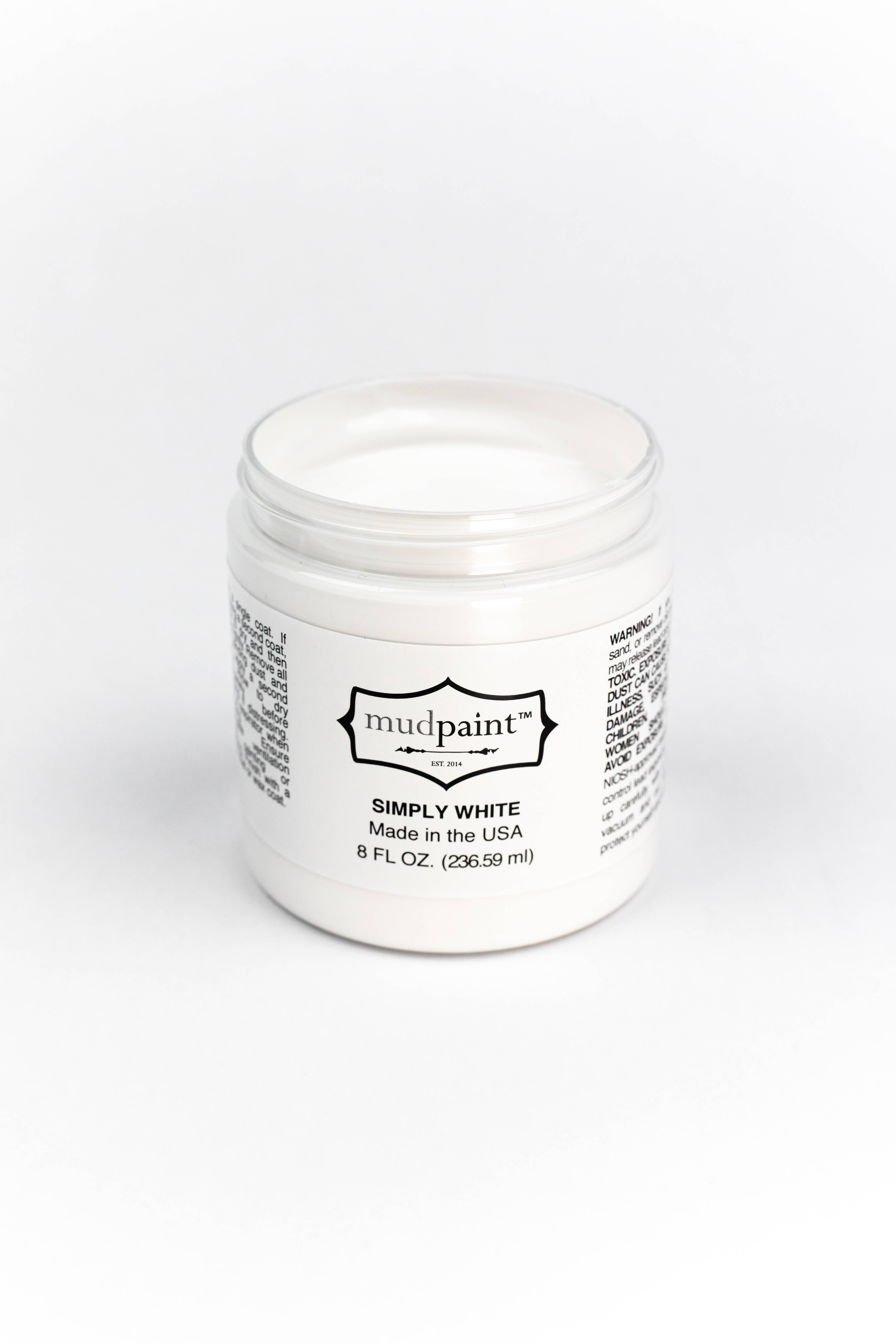 MudPaint - Vendita all'ingrosso Set da pittura - Simply White - Vernice per mobili, colore: MudPaint4