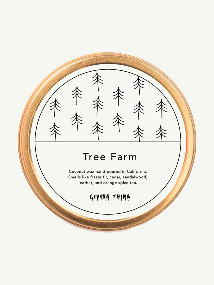 Tree Farm Ferie Candle Rejse Tin: Gran+Ced for engroshandel hos Living Thing