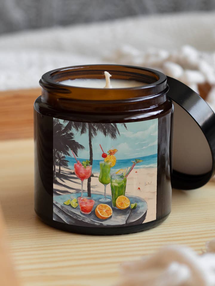 Homey Amber candles with lid 250ml for wholesale by Gemini Sun store