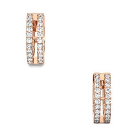 Boucles d'oreilles Double Huggie pour la vente par Itara Jewelry