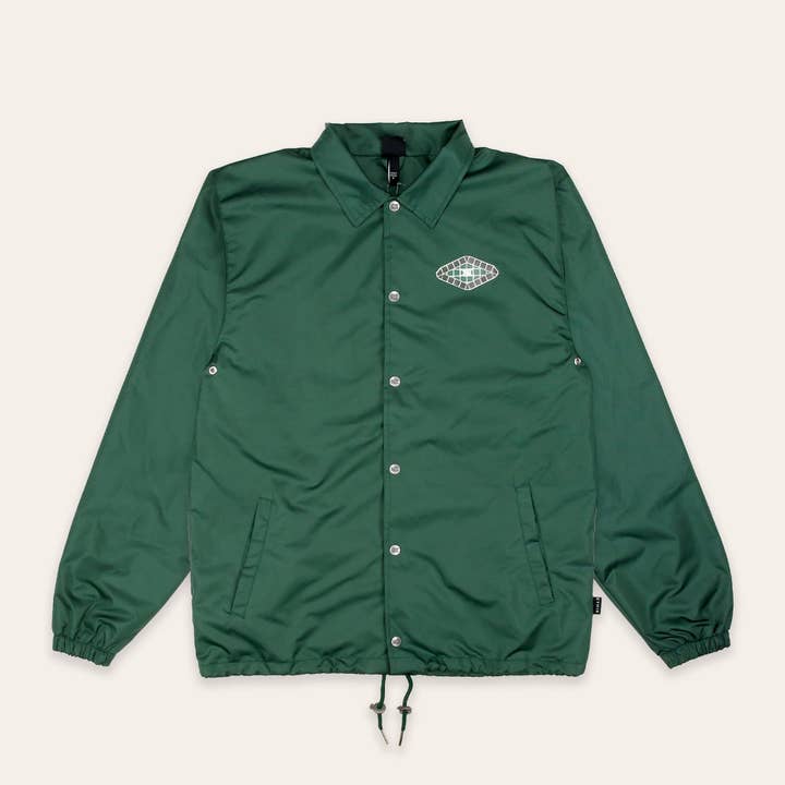 Mosaic Coaches Jacket | Green for wholesale by Ethik Worldwide