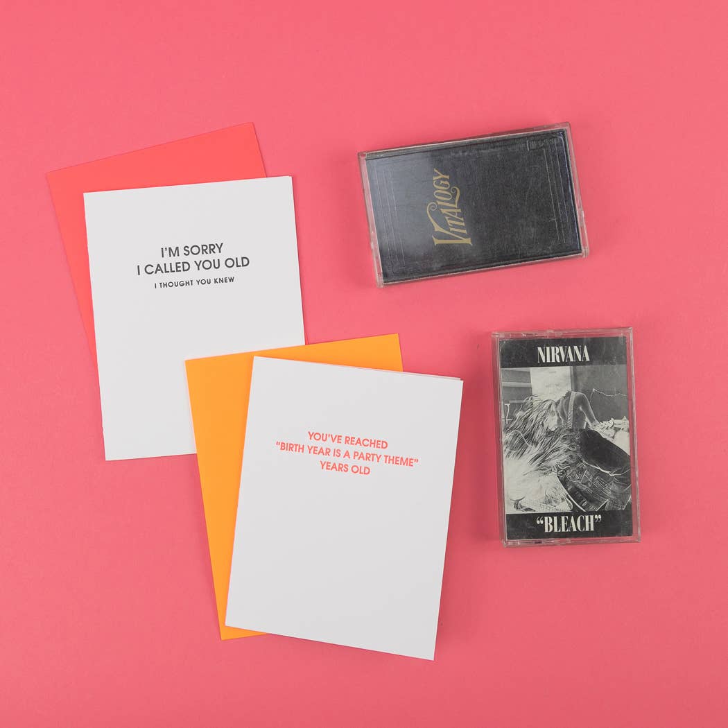 Chez Gagné - Wholesale Birthday Card - Birth Year Is A Party Theme Years Old - Funny Birthday Card2